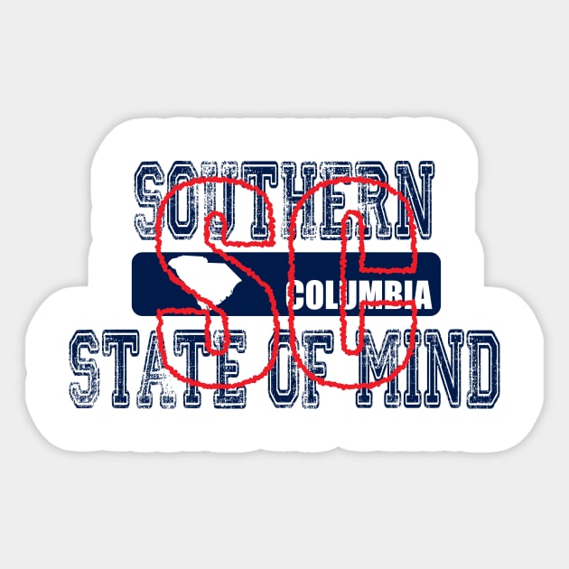 Southern State of Mind-South Carolina 3 Sticker by 316CreativeGroup